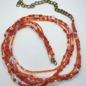 Orange waistbeads